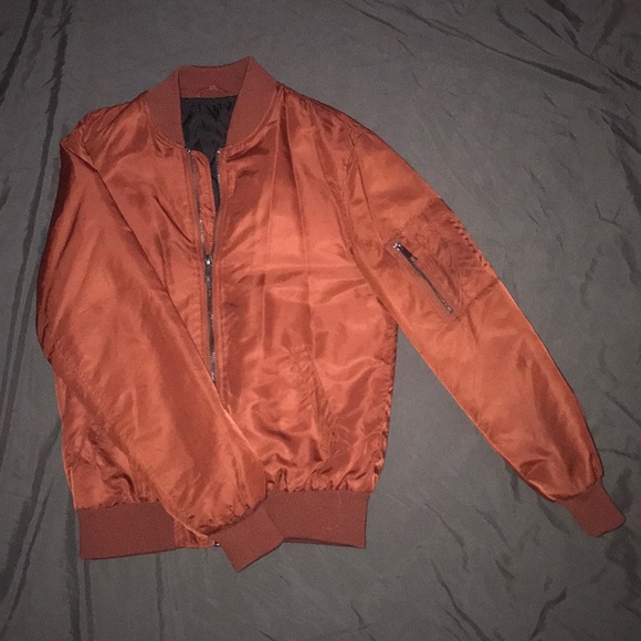 River Island Jackets & Coats Copper Bomber Jacket Poshmark